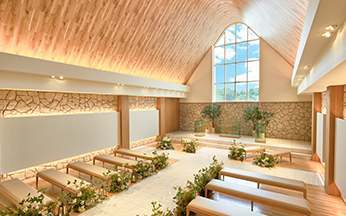 結婚式場内をご案内します。